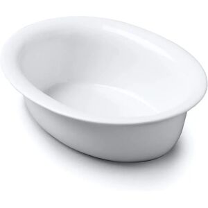WM Bartleet & Sons Porcelain Oval Pie Dish - 18cm White WM Bartleet & Sons Porcelain Oval Pie Dish - 18cm White