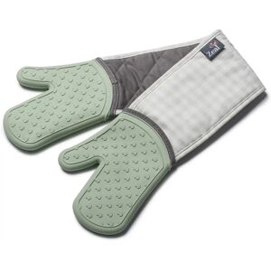 Zeal Zeal Steam Stop Light Green Waterproof Silicone Double Oven Gloves - Oven Gloves Zeal Zeal Steam Stop Light Green Waterproof Silicone Double Oven Gloves - Oven Gloves
