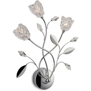 Firstlight Cindy 3 Light Wall Chrome Glass - Wall Light Firstlight Cindy 3 Light Wall Chrome Glass - Wall Light