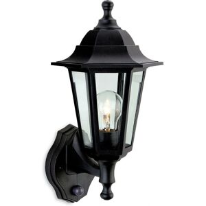 Firstlight Firstlight Malmo - 1 Light Outdoor Wall Lantern - Uplight With Pir Black Resin IP44, E27 Firstlight Firstlight Malmo - 1 Light Outdoor Wall Lantern - Uplight With Pir Black Resin IP44, E27