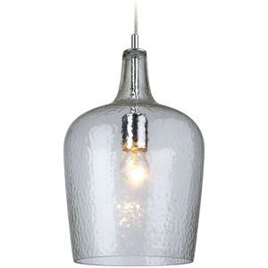 Firstlight Chrome Glass Dome Pendant - E27 - 60W Firstlight Chrome Glass Dome Pendant - E27 - 60W