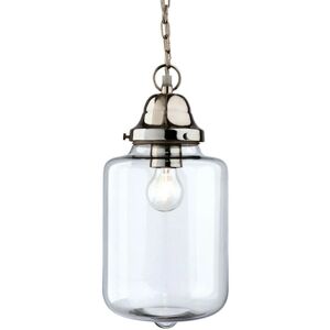 Firstlight Craft - 1 Light Ceiling Pendant Clear Glass, Chrome - Ceiling Pendant Light Firstlight Craft - 1 Light Ceiling Pendant Clear Glass, Chrome - Ceiling Pendant Light
