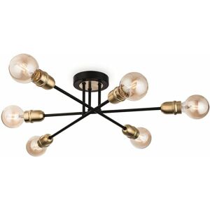 Firstlight Trident - 6 Light Multi Arm Semi Flush Light - Ceiling Light Firstlight Trident - 6 Light Multi Arm Semi Flush Light - Ceiling Light