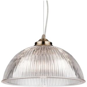 Firstlight Ashford Antique Brass Ceiling Pendant - 1 Light Vintage Glass Firstlight Ashford Antique Brass Ceiling Pendant - 1 Light Vintage Glass