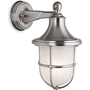 Netlighting Nautic Outdoor Brass Wall Lantern Nickel Finish IP64 - E27 - Wall Lantern Netlighting Nautic Outdoor Brass Wall Lantern Nickel Finish IP64 - E27 - Wall Lantern