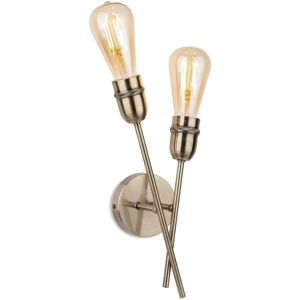 Firstlight Lighting - Leon Industrial Wall - Antique Brass Firstlight Lighting - Leon Industrial Wall - Antique Brass