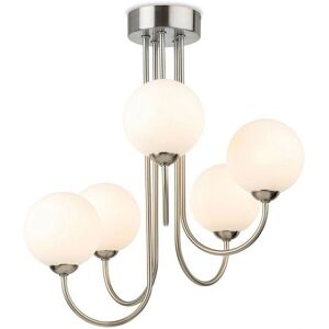 Firstlight Lyndon 5 Light Globe Flush Fitting - Modern Lighting Fixture Firstlight Lyndon 5 Light Globe Flush Fitting - Modern Lighting Fixture