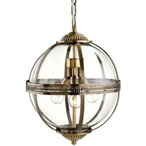 Firstlight Mayfair 3-Light Spherical Ceiling Pendant - Antique Brass Firstlight Mayfair 3-Light Spherical Ceiling Pendant - Antique Brass