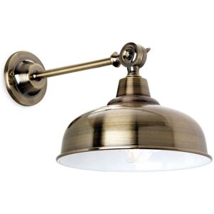Firstlight Preston 1-Light Indoor Wall Light - Antique Brass & E14 Firstlight Preston 1-Light Indoor Wall Light - Antique Brass & E14