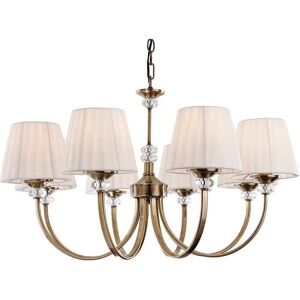 Firstlight Langham 8-Light Antique Brass Chandelier - Multi Arm Lighting Firstlight Langham 8-Light Antique Brass Chandelier - Multi Arm Lighting