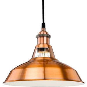 Firstlight Albany 1-Light Dome Ceiling Pendant - Brushed Copper Firstlight Albany 1-Light Dome Ceiling Pendant - Brushed Copper
