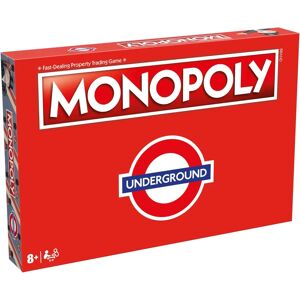 Winning Moves London Underground Monopoly Board Game - Blue/Red Winning Moves London Underground Monopoly Board Game - Blue/Red