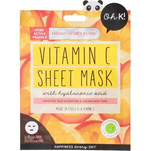 Oh K! Vitaminc Powder Sheet Mask - Fuktighetsgivende, Bionedbrytbart, Glødende Oh K! Vitaminc Powder Sheet Mask - Fuktighetsgivende, Bionedbrytbart, Glødende