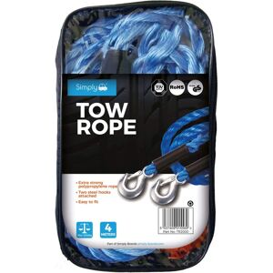 Simply TR2000 Cuerda de remolque - 4m Azul - Cuerda de remolque Simply TR2000 Cuerda de remolque - 4m Azul - Cuerda de remolque
