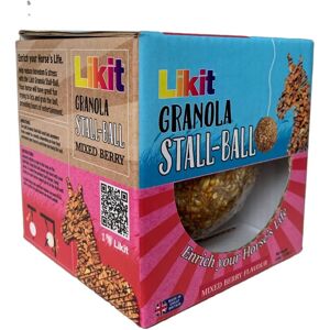 Likit Boule de Stalle Framboise Mélangée - Friandises pour Chevaux - Publicité Likit Boule de Stalle Framboise Mélangée - Friandises pour Chevaux - Publicité