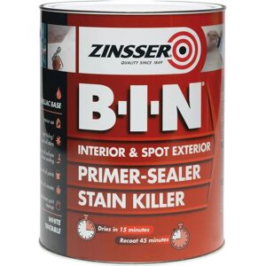 Zinsser ZN7020001C1 B.I.N Primer - 2.5L Paint Zinsser ZN7020001C1 B.I.N Primer - 2.5L Paint