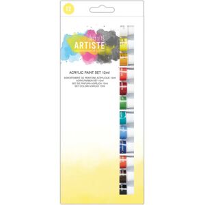 DoCrafts Artist Acrylic Paint Set - 12 Colors - 12ml DoCrafts Artist Acrylic Paint Set - 12 Colors - 12ml