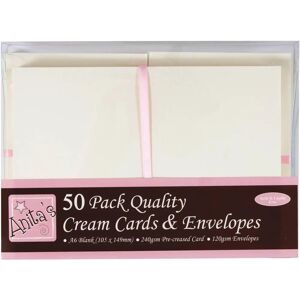Anita's 50 Pack Cream Blank Cards A6 - Cards Anita's 50 Pack Cream Blank Cards A6 - Cards