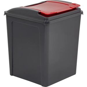 Wham 50L Plastic Recycling Bin with Lid - Kitchen & Garden Waste Wham 50L Plastic Recycling Bin with Lid - Kitchen & Garden Waste