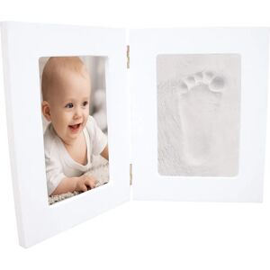 Dvojitý Rám na Otisky Happy Hands - Bílý - Set na otisky miminka Dvojitý Rám na Otisky Happy Hands - Bílý - Set na otisky miminka