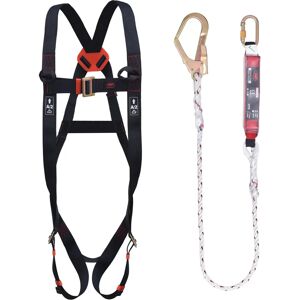 JSP Spartan Fall Protection Kit - 2-Point Harness, 8m Lanyard - Fall Protection Kit JSP Spartan Fall Protection Kit - 2-Point Harness, 8m Lanyard - Fall Protection Kit
