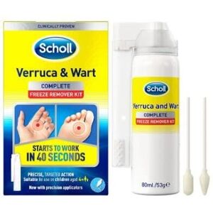 Scholl Verruca & Wart Complete Freeze Remover Kit Spray - 80ml/53g Scholl Verruca & Wart Complete Freeze Remover Kit Spray - 80ml/53g