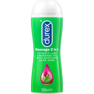 Durex Aloe 2i1 Massage & Glidecreme - 200ml Durex Aloe 2i1 Massage & Glidecreme - 200ml