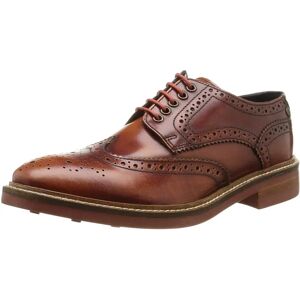Base London Men's Woburn Hi Shine Leather brogue Shoes Tan Base London Men's Woburn Hi Shine Leather brogue Shoes Tan
