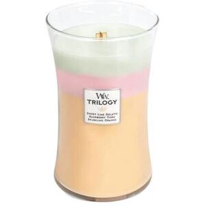 WoodWick Calming Retreat Trilogy Scented Candle - Large Hourglass, Lavender Spa, Sea Salt & Cotton, White Tea & Jasmine WoodWick Calming Retreat Trilogy Scented Candle - Large Hourglass, Lavender Spa, Sea Salt & Cotton, White Tea & Jasmine