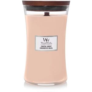 WoodWick Coastal Sunset Large Hourglass Candle - Pink - Wax Candle - Coastal Sunset Fragrance WoodWick Coastal Sunset Large Hourglass Candle - Pink - Wax Candle - Coastal Sunset Fragrance