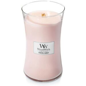 WoodWick Coastal Sunset Large Hourglass Candle - Pink - Wax Candle - Coastal Sunset Fragrance WoodWick Coastal Sunset Large Hourglass Candle - Pink - Wax Candle - Coastal Sunset Fragrance