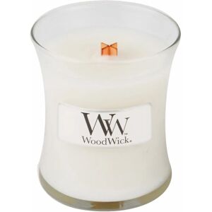 Candela Linen WoodWick - Piccolo orologio a clessidra - Profumata Candela Linen WoodWick - Piccolo orologio a clessidra - Profumata