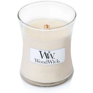 WoodWick Vanille Bohne Duftkerze - Weiß - 85g WoodWick Vanille Bohne Duftkerze - Weiß - 85g