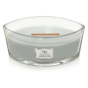 Bougie parfumée WoodWick Lavande et Cèdre - Sablier, 275g - Publicité Bougie parfumée WoodWick Lavande et Cèdre - Sablier, 275g - Publicité