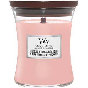 Candelina di cera WoodWick Pressed Blooms & Patchouli Rosa Candelina di cera WoodWick Pressed Blooms & Patchouli Rosa
