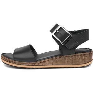 Hush Puppies Ellie Leather Wedges - Black Hush Puppies Ellie Leather Wedges - Black