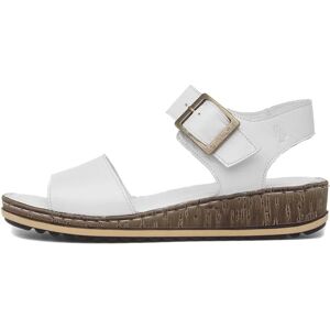 Hush Puppies Ellie Leather Wedges - White Hush Puppies Ellie Leather Wedges - White