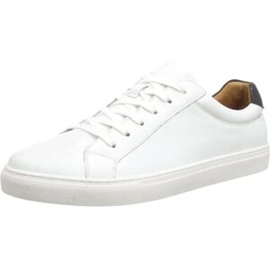 Hush Puppies Colton Leder Herren Weiß Turnschuhe - Trainer Hush Puppies Colton Leder Herren Weiß Turnschuhe - Trainer