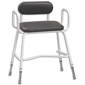 Cefndy Extra Wide Perching Stool - Stable, Height Adjustable, with Arms Cefndy Extra Wide Perching Stool - Stable, Height Adjustable, with Arms