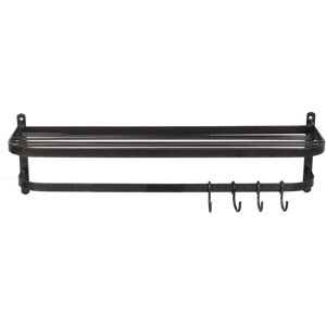 Garden Trading Farringdon Steel Wall-Mounted Luggage Rack - Dark Grey Garden Trading Farringdon Steel Wall-Mounted Luggage Rack - Dark Grey