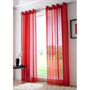 Livinluxury Red Voile Curtain Panel - Curtain Panel Livinluxury Red Voile Curtain Panel - Curtain Panel