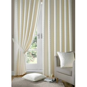 Livinluxury Madi Cream Fully Lined Pencil Pleat Curtains - Curtains Livinluxury Madi Cream Fully Lined Pencil Pleat Curtains - Curtains