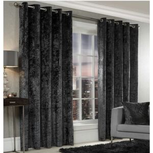 Alan Symonds Crushed Velvet Fully Lined Eyelet Curtains - Curtains Alan Symonds Crushed Velvet Fully Lined Eyelet Curtains - Curtains