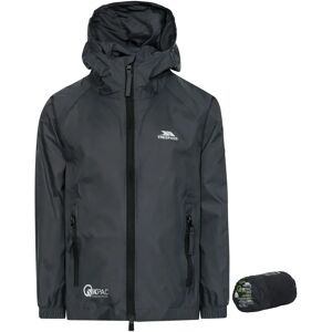 Trespass Kids Qikpac Grey Waterproof Jacket - 9-10 Yrs Trespass Kids Qikpac Grey Waterproof Jacket - 9-10 Yrs