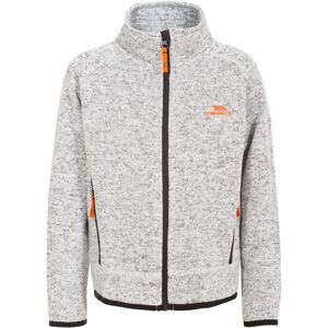 Trespass Kids Mario Grey Marl Fleece Jacket - Kids Outerwear Trespass Kids Mario Grey Marl Fleece Jacket - Kids Outerwear