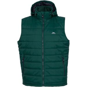 Trespass Mens Franklyn Padded Hooded Gilet - Forest Green - Insulated Outdoor Bodywarmer Trespass Mens Franklyn Padded Hooded Gilet - Forest Green - Insulated Outdoor Bodywarmer