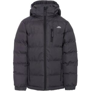 Trespass Kids Tuff Hooded Padded Jacket - Dark Grey - Youth 3-4Y Trespass Kids Tuff Hooded Padded Jacket - Dark Grey - Youth 3-4Y