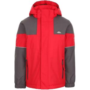 Dětská nepromokavá zateplená bunda Trespass s reflexním pruhem - Červená - 9-10 let Dětská nepromokavá zateplená bunda Trespass s reflexním pruhem - Červená - 9-10 let