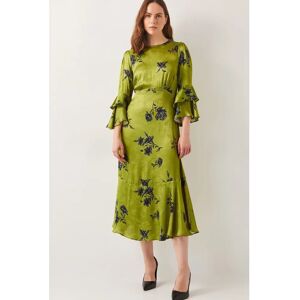 Monsoon Pella Satin Ruffle Midi Dress - Dress Monsoon Pella Satin Ruffle Midi Dress - Dress