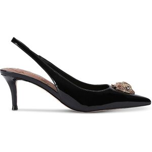 Kurt Geiger London Belgravia Eagle Patent Slingback Shoes - Court Shoes Kurt Geiger London Belgravia Eagle Patent Slingback Shoes - Court Shoes